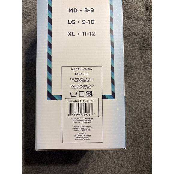 Totes Toastie‎ Slipper Men Temperature Sensitive Memory Foam Closed Back L 9-10 - Picture 3 of 4